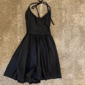Short Black mini dress with halter
